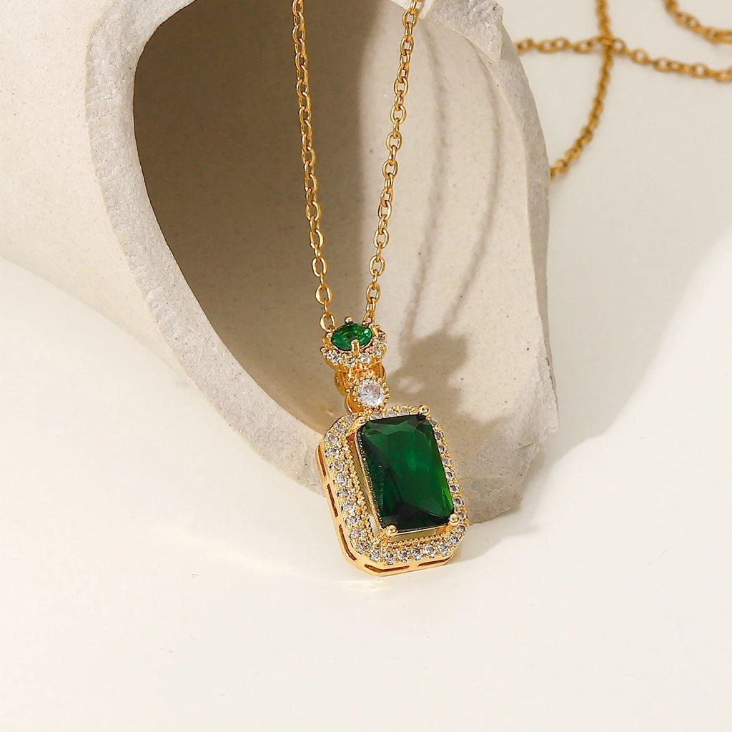 Cam Collections COLLIER Collier avec pendentif vert